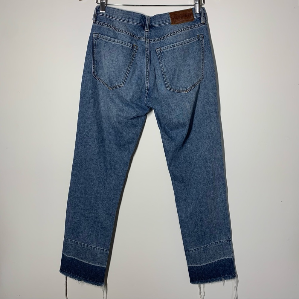 All Saints Frayed Raw Hem Denim Boyfriend Jeans Boys Jean Unpicked Size 26 - Picture 11 of 16